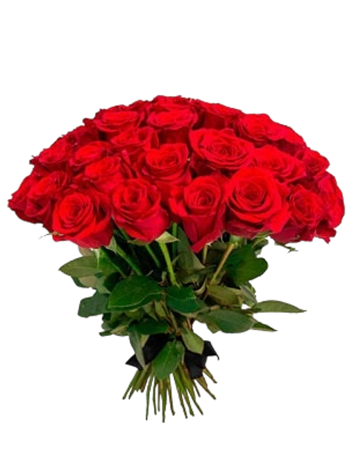 Траурный букет 50 красных роз