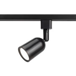 Трековый светильник однофазный ЭРА TR41-GU10 BK под лампу GU10 черный | Однофазные светильники под лампу