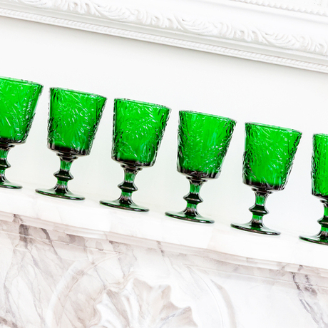 Набор бокалов 6шт 310мл Объект мечты Светский прием Петаль изумруд OM-21091710