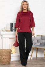 Джемпер Эдельвейс (бордовый) Б15003-18М LT Collection