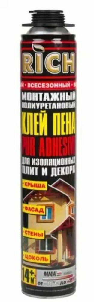 Пена-клей Риш всесезонная 700мл полиурит с трубкой