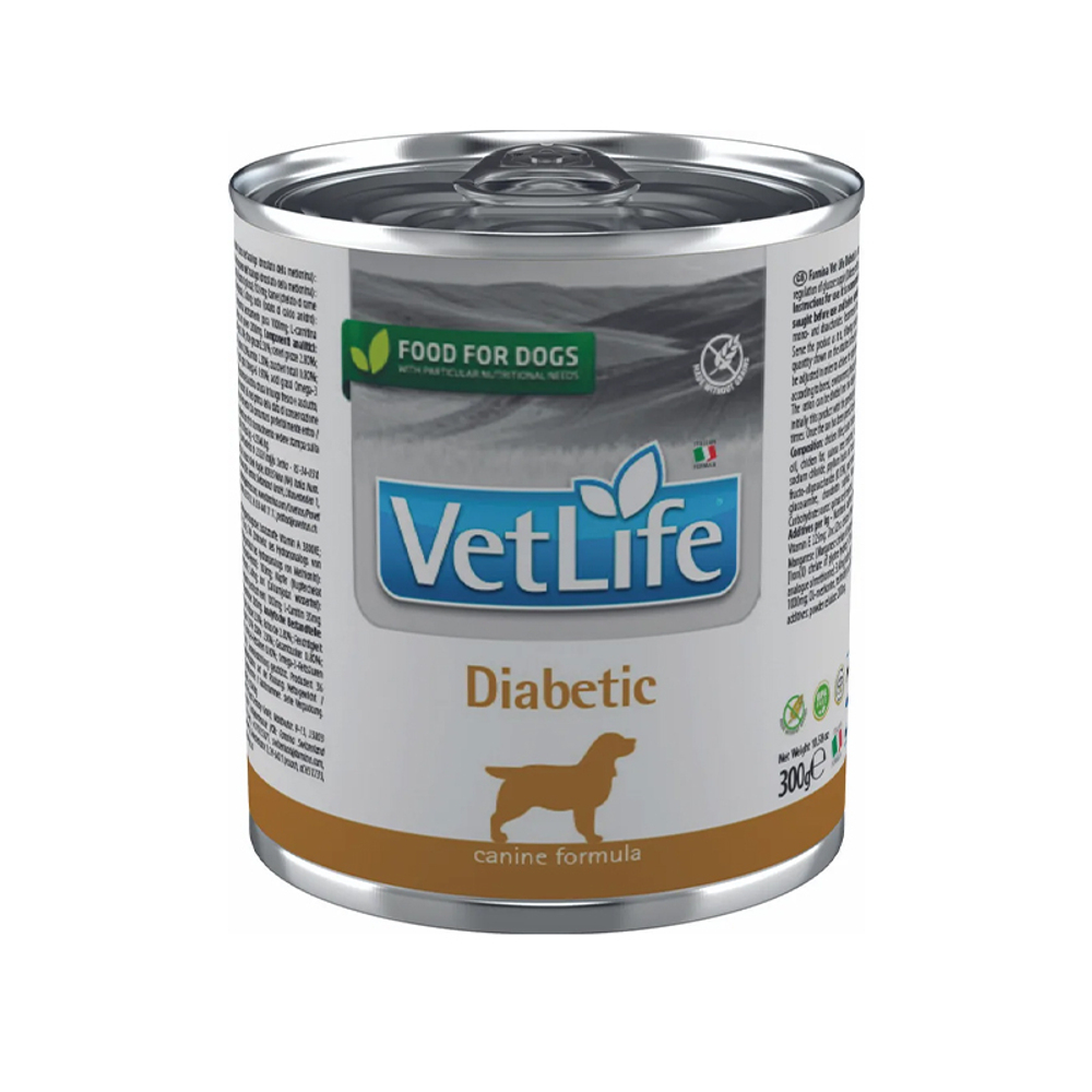 Влажный корм Farmina Vet Life Dog Diabetic при диабете для собак, 300г