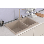 Мойка ML-GMS13 СТАНДАРТ двухчашевая, песочный (302), 767*502*190мм