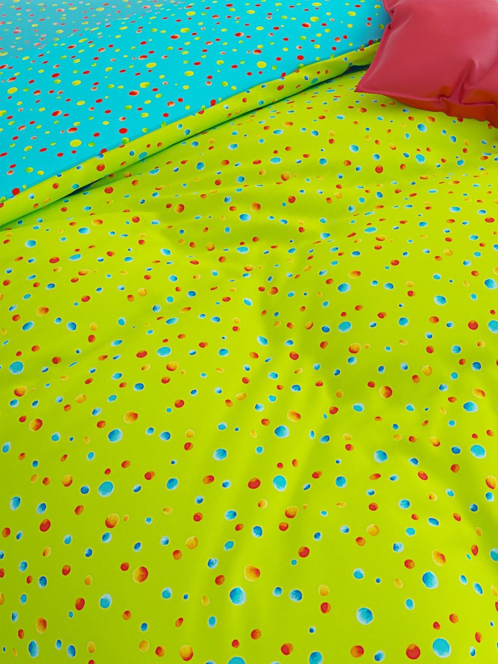 Постельное белье Сказка "Акварель/Акварель" 1,5-сп Наволочка 50х70 см 1 шт Простынь на резинке 90х200 см Пододеяльник 145х215 см, перкаль