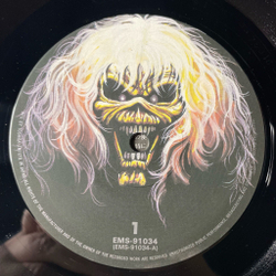 Винтажная виниловая пластинка LP Iron Maiden The Number Of The Beast (Japan 1982) (No Obi)