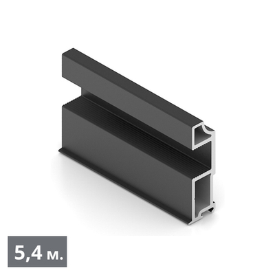 Вертикальный профиль (5,40 м) черный матовый SLIMLINE