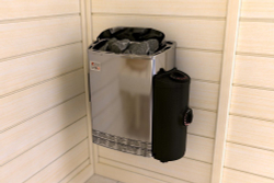 Электрическая печь SAWO MINI MN-23NB-Z (2,3 кВт, встроенный пульт, внутри оцинковка, снаружи нержавейка)