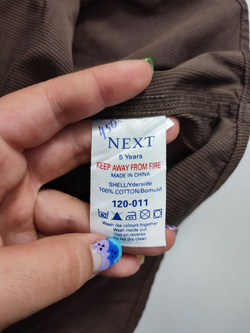 Рубашка Next из хлопка на 5 лет