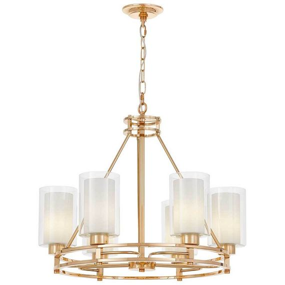 Подвесная люстра Lumina Deco Marietta LDP 8025-6 F.GD+WT