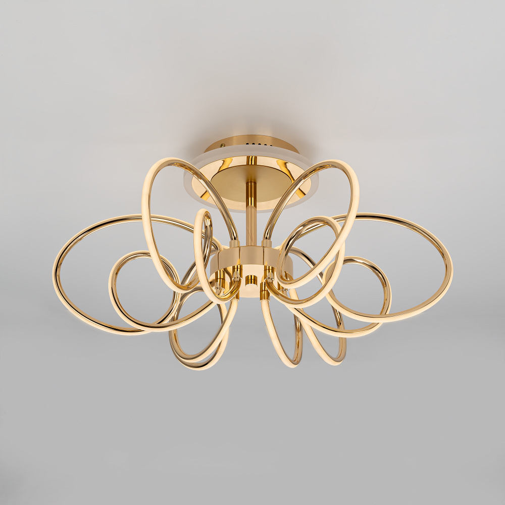 Citilux SALMA SMART CL224A162 RGB LED Умная люстра Золото