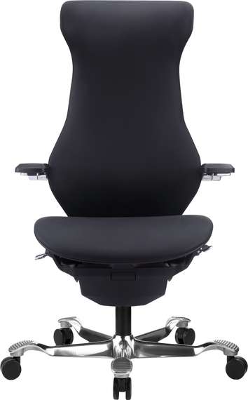 Эргономичное кресло Atom Black Экокожа Черный