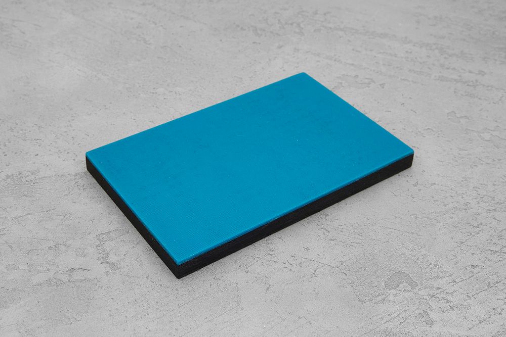 Микарта, плашка 130x80x8(+)мм, с синим спейсером 1,5мм