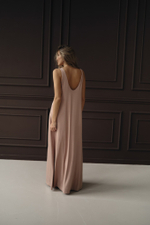 Платье майка из вискозы coffee