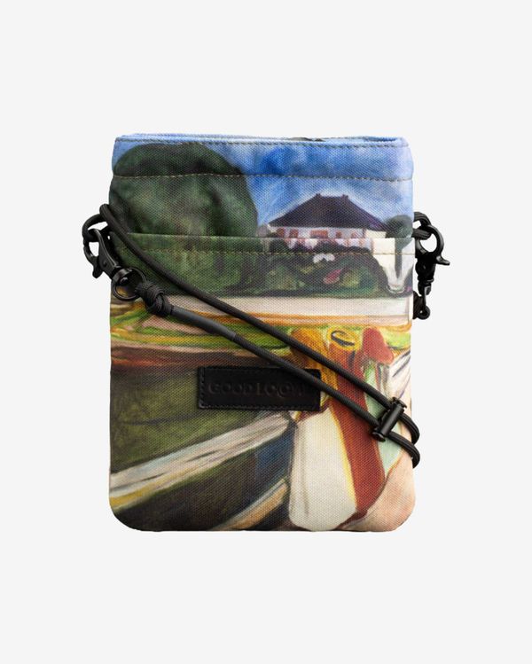 Сумка Massanger Девушки на мосту (Эдвард Мунк) зеленый - фото 1