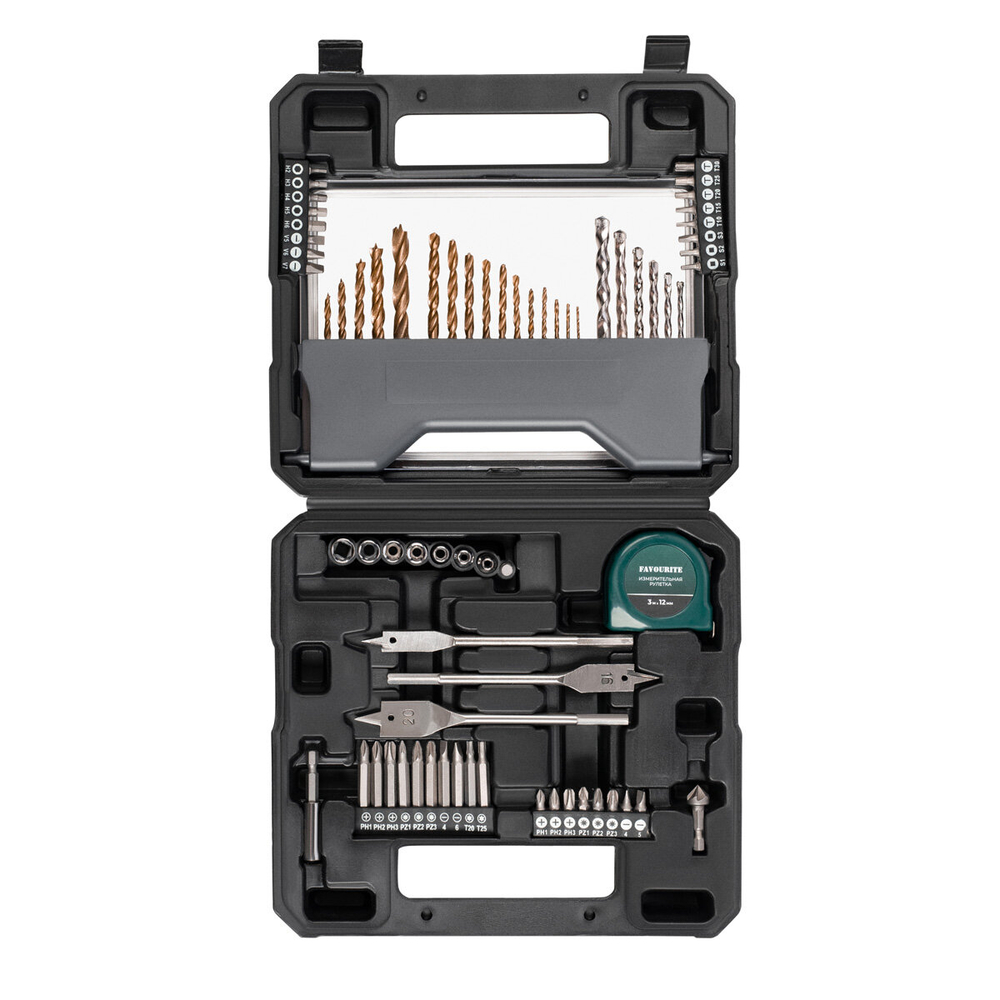 Набор инструмента FAVOURITE FAV 70 SETS, в кейсе 70 предметов