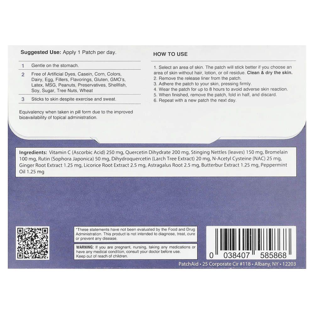 PatchAid, детский патч от аллергии, 30 шт.