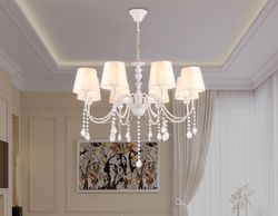 Ambrella Подвесная люстра с абажуром и хрусталем Modern TR4605