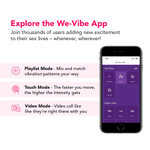 Эрекционное виброкольцо 3,1см с управлением через приложение We-Vibe Pivot 2 Rock Hard Smart Vibrating Penis Ring SNPV2SG6