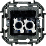 Розетка компьютерная двойная RJ45 категория 6 UTP белый Inspiria Legrand