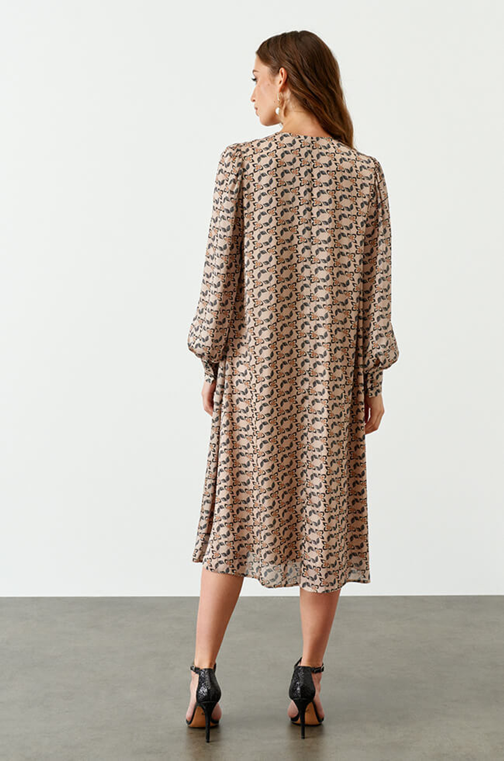 51417 Платье женское (песочный принт)