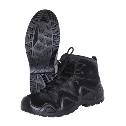 Ботинки СИРИУС-ДОЗОР замша (черные), ПУ-Нитрил