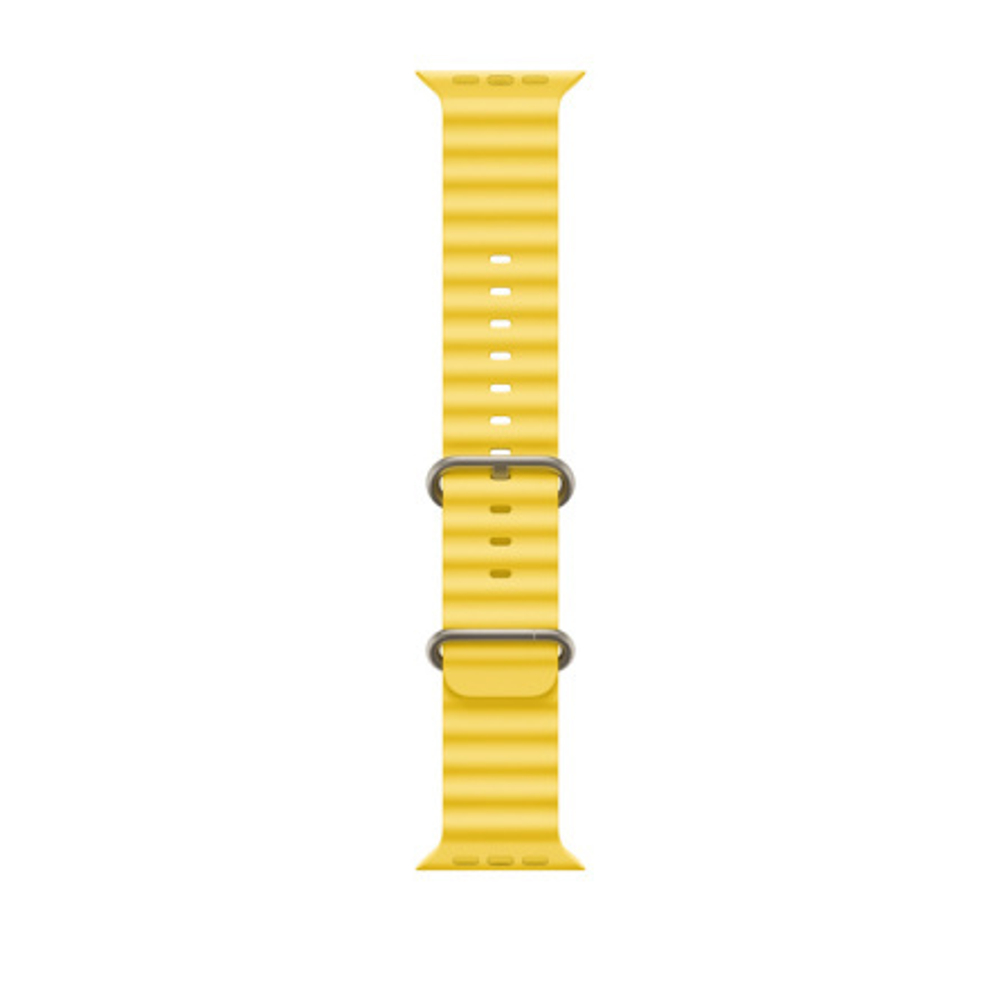 Apple Watch Ultra 49mm Titanium Case with Yellow Ocean Band