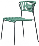 Стул плетеный Scab Design Lisa Filo, антрацит, ментоловый