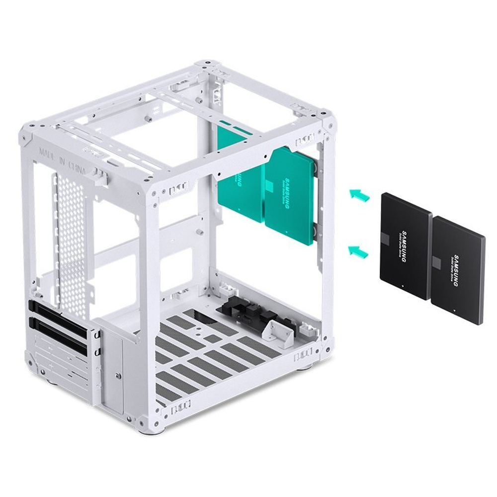 Корпус JONSBO C6, ITX, M-ATX, белый (без БП)