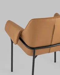 Стул-кресло Luras коричневая экокожа