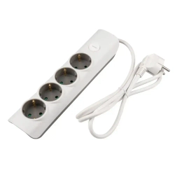 Удлинитель бытовой с заземлением и выключением Jazzway ET-04-500W