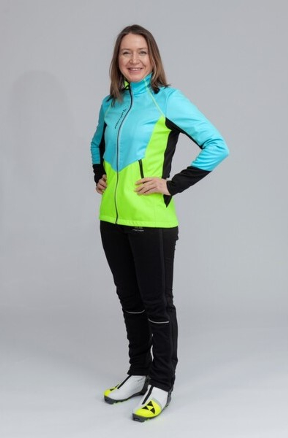 Женские брюки FISCHER Softshell Warm, черные GR8118-100