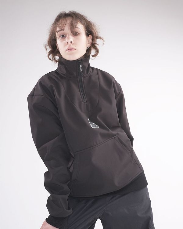 Ветровка Анорак Softwell черная - фото 4