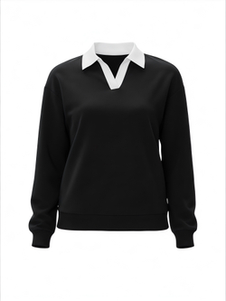 Джемпер с воротником поло