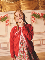 Кардиган с вышивкой для девочки Next B86-681, Красный