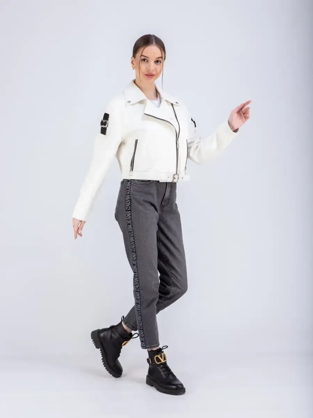 Косуха кожаная куртка женская Турция