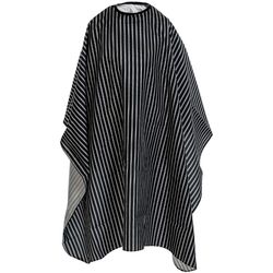 Парикмахерская накидка Harizma, 140х160см, черная в полоску (h10866B)
