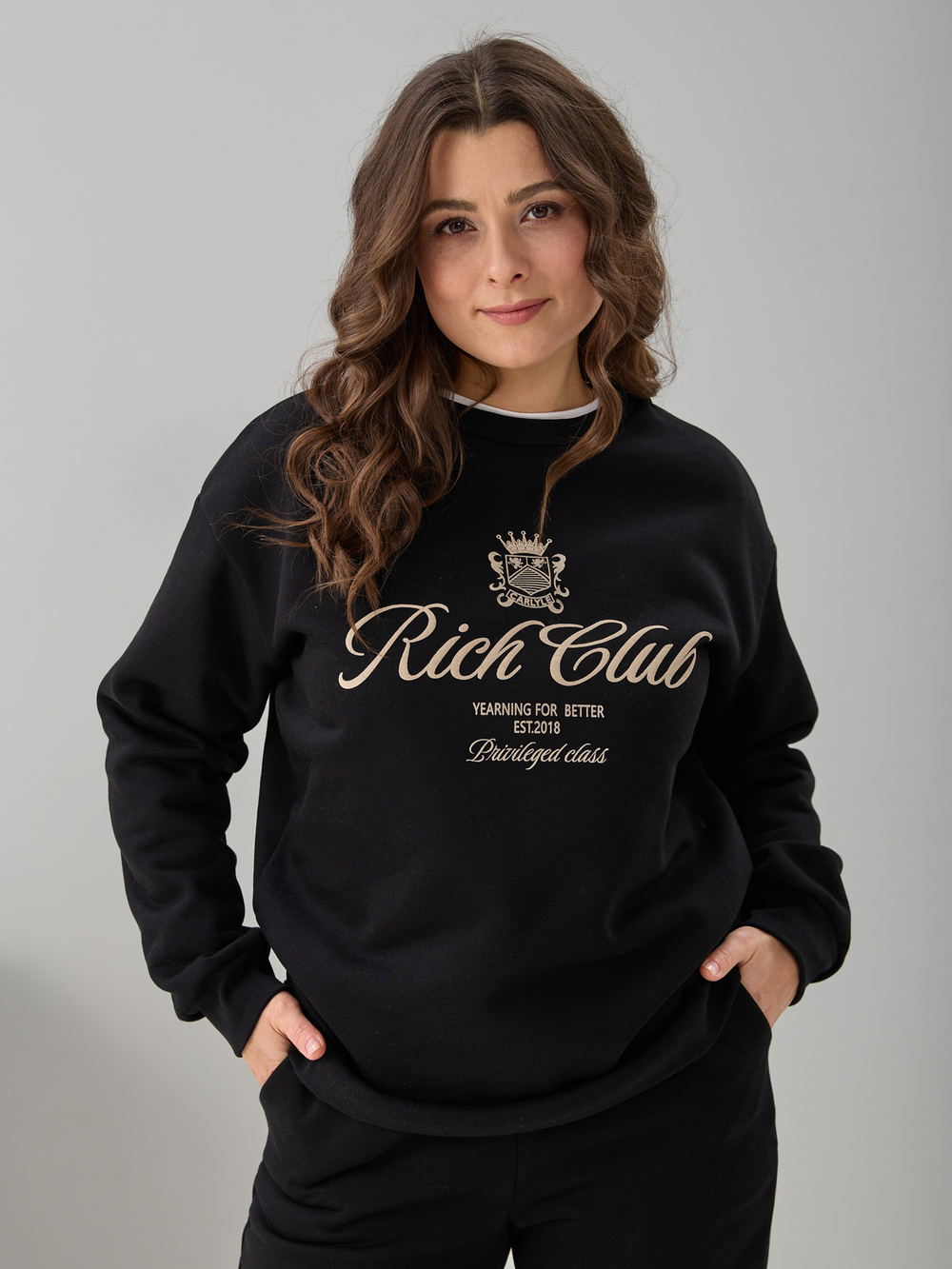 Костюм с брюками КБфн-090/черный-п