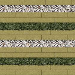 Тротуарная плитка ГАЗОННАЯ РЕШЕТКА - Стандарт Желтый