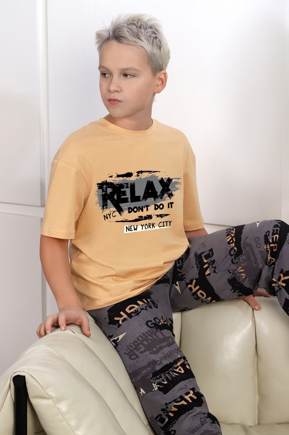 Костюм для мальчика Гранж-1 Виотекс БЕЖЕВЫЙ