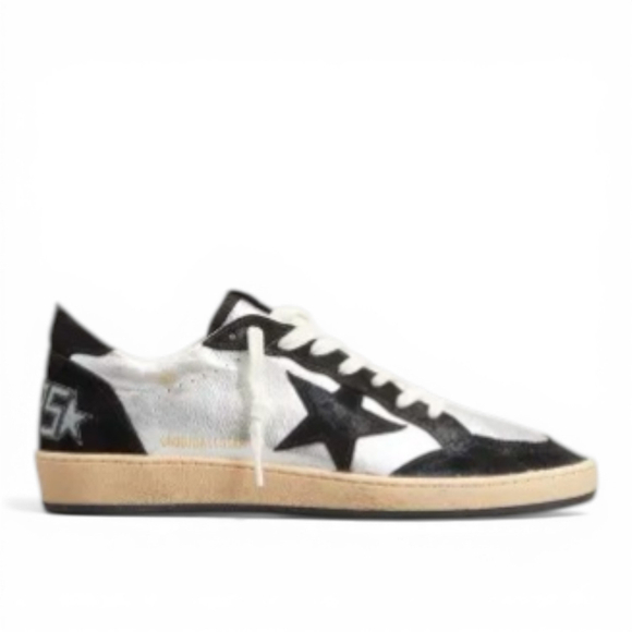 Кеды Golden Goose Ballstar Mixed Leather Low-Top Sneakers