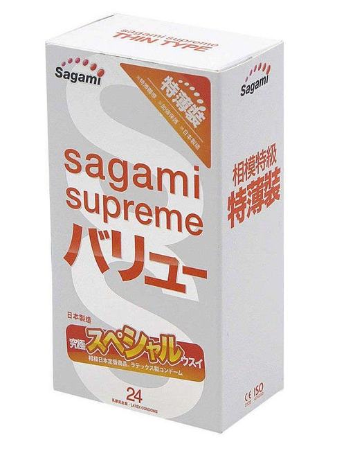 Презервативы Sagami Xtreme Superthin – ультратонкие 0,04 мм, 24 шт.