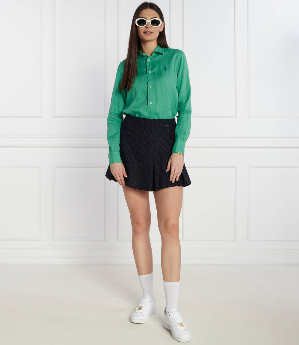 Льняная рубашка POLO RALPH LAUREN - зеленый(211920516)