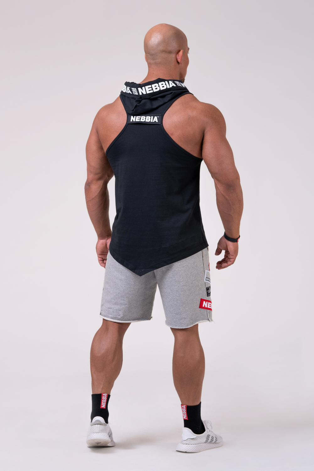 Мужская майка c капюшоном Nebbia Hooded Singlet 173 black