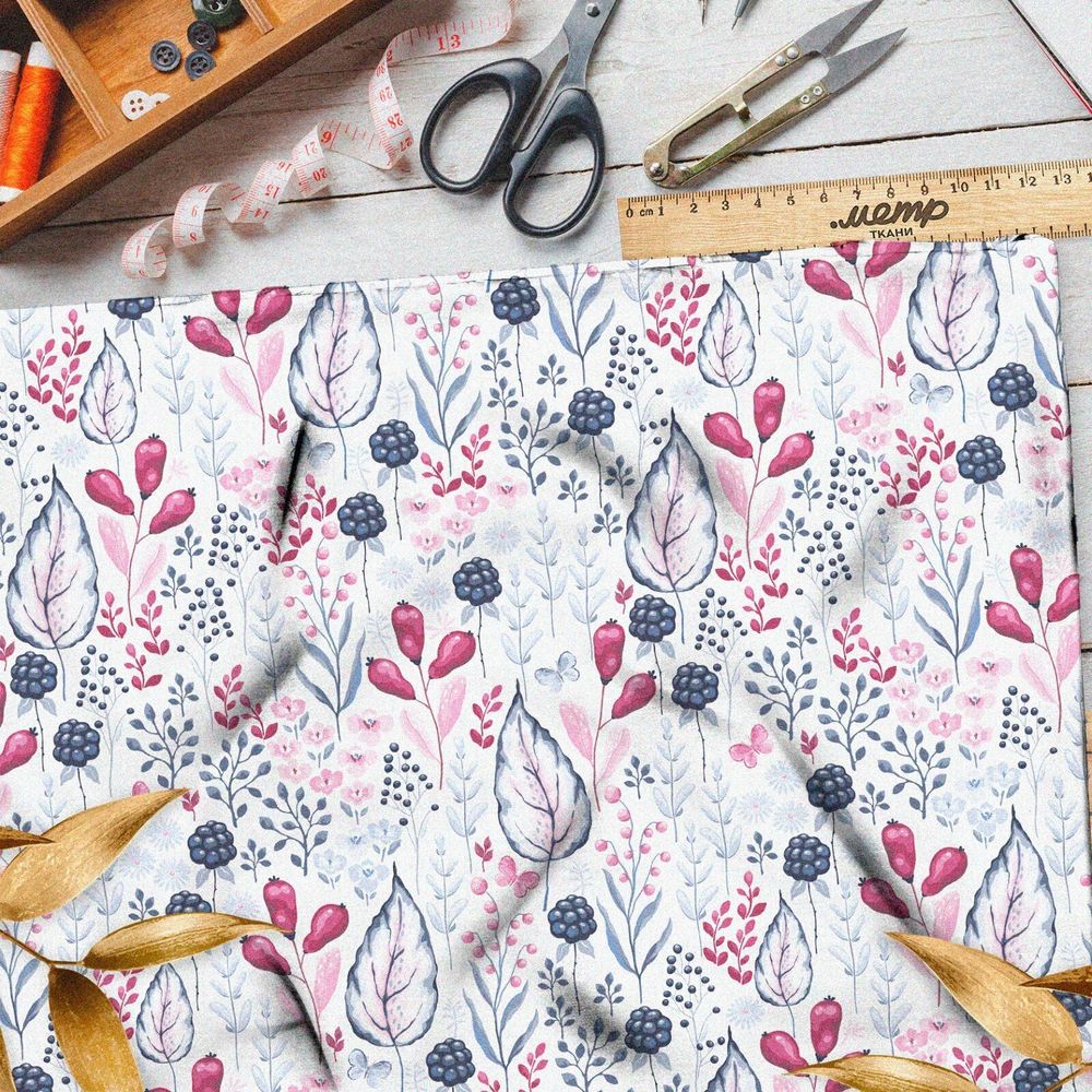 Ткань мембрана весенний богатый букет