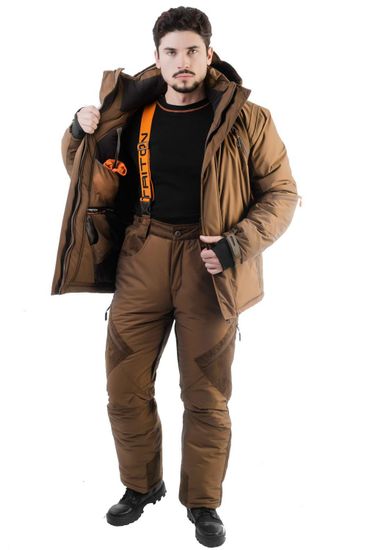 Костюм "Триал"-40 кур+бр (Твил/Замша, корич)