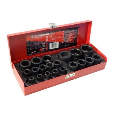 Набор головок ударных, 20предметов, 1/2"  FORCEKRAFT 4203-5MPB