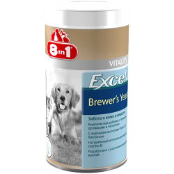 Витамины для кожи и шерсти для собак и кошек (8in1 Excel Brewer's Yeast)