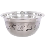 Миска из нержавеющей стали 2,6л 24*11,2см с рисунком