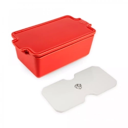 Форма для запекания с крышкой и прессом 20х11см 650мл Peugeot Red