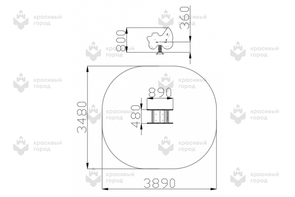 Качалка Повозка
